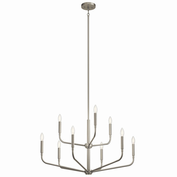 Kichler - 52720NI - Nine Light Chandelier - Madden - Brushed Nickel from Lighting & Bulbs Unlimited in Charlotte, NC