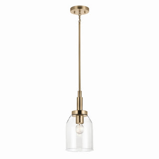 Buy champagne-bronze-with-clear-glass-and-clear-shade Madden Mini Pendant by Kichler