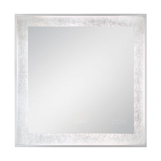 Buy silver-with-white-glass Anya Outdoor (Damp) Mirror by Eurofase
