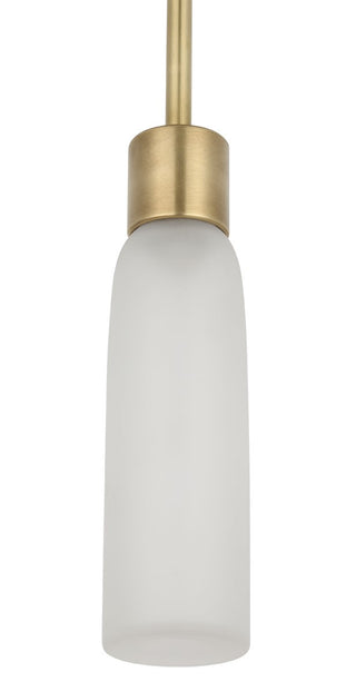 Buy hand-rubbed-antique-brass-with-clear-etched-glass-glass Volver Outdoor (Damp) Pendant by Visual Comfort Modern