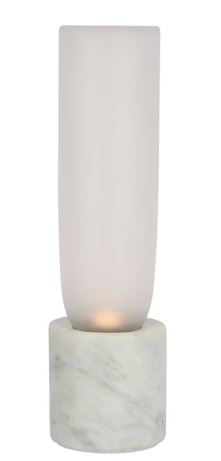 Buy white-marble-with-clear-etched-glass-glass-and-frosted-shade Volver Table Accent Lamp by Visual Comfort Modern