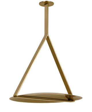 Buy natural-brass-with-brass-glass-and-brass-gold-shade Cymbal Outdoor (Damp) Pendant by Visual Comfort Modern