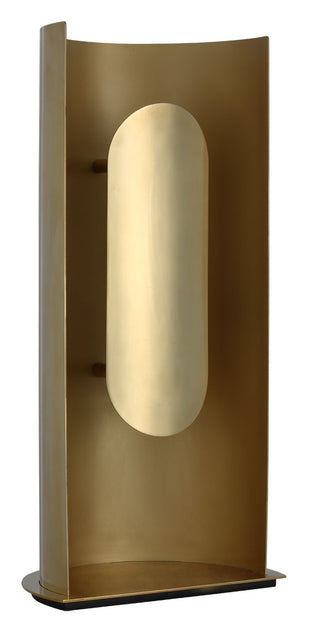 Buy hand-rubbed-antique-brass-with-brass-glass Shielded Table Lamp by Visual Comfort Modern