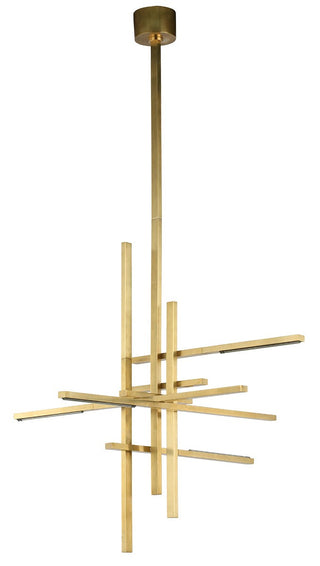 Buy hand-rubbed-antique-brass Cityscape Outdoor (Damp) Chandelier by Visual Comfort Modern