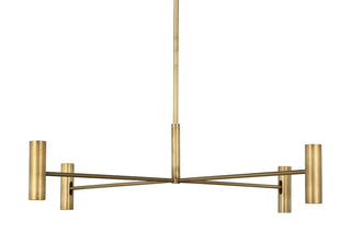 Buy hand-rubbed-antique-brass-with-aluminum-or-brass-glass Ponte Outdoor (Damp) Chandelier by Visual Comfort Modern