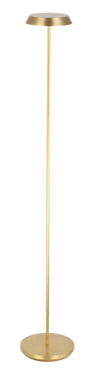 Buy hand-rubbed-antique-brass-with-aluminum-or-brass-glass Tepa Floor Lamp by Visual Comfort Modern