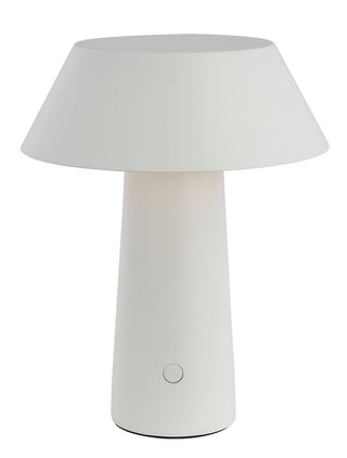 Buy matte-white-with-aluminum-or-brass-glass-and-metal-shade Sesa Table Lamp by Visual Comfort Modern