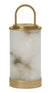 Hand Rubbed Antique Brass with Alabaster Glass