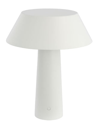 Buy matte-white-with-aluminum-or-brass-glass Sesa Table Lamp by Visual Comfort Modern