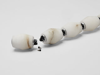 Buy bronze-with-alabaster-glass-and-natural-cream-shade Collier Outdoor (Damp) Chandelier by Visual Comfort Modern