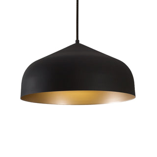 Buy black-gold-and-black-shade Helena Pendant by Kuzco Lighting