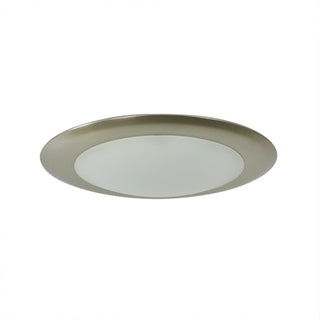 Buy natural-metal-and-white-shade Opal Outdoor (Wet) Low Profile Ceiling Light by Nora Lighting