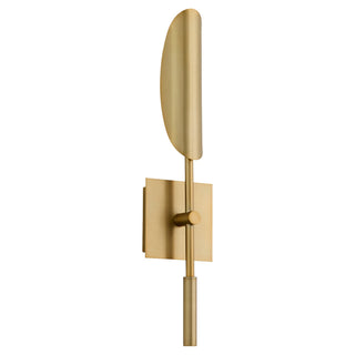 Buy aged-brass-and-black-shade Pivot Outdoor (Damp) Sconce by Quorum