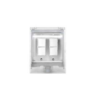 Dual Duplex Switch Weatherproof Surface Mount And Gang Box by Eurofase