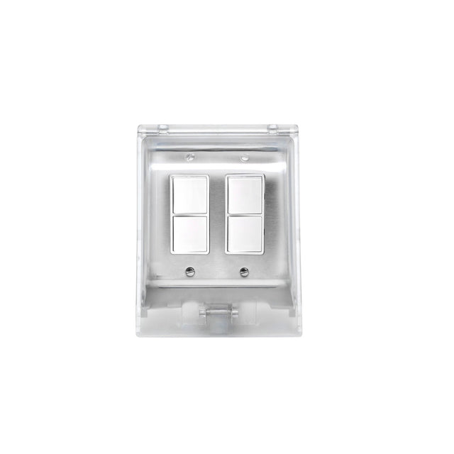 Dual Duplex Switch Weatherproof Surface Mount And Gang Box by Eurofase