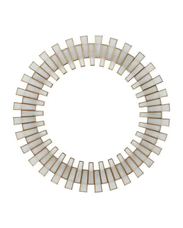 Glasdele Round Mirror Mirror by Currey and Company