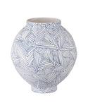 Blue Zag Collection Vase by Currey and Company