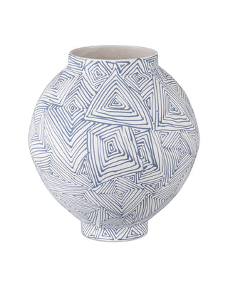 Blue Zag Collection Vase by Currey and Company