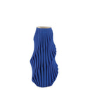 Blue Pleat Collection Vase by Currey and Company