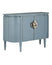 Lacquered Blue Linen/Natural Oak/Polished Nickel