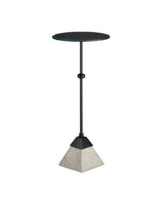 Parna Concrete Accent Table Accent Table by Currey and Company