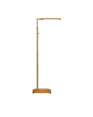 Buy antique-brass Autrand Collection Floor Lamp by Currey and Company