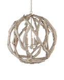 Driftwood Collection Chandelier by Currey and Company