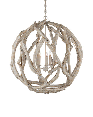 Driftwood Collection Chandelier by Currey and Company