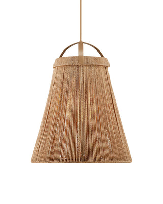 Buy natural-beige-frosted-white Parnell Collection Pendant by Currey and Company