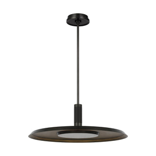 Buy dark-bronze-darkened-brass Saucer Outdoor (Damp) Pendant by Visual Comfort Modern