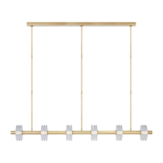 Buy natural-brass-with-clear-glass-and-clear-shade Laurel Outdoor (Damp) Chandelier by Visual Comfort Modern
