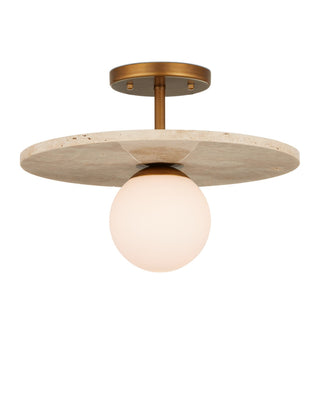 Apricity Collection Semi Flush Mount Light by Currey and Company