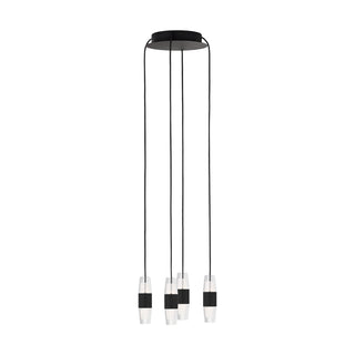 Buy nightshade-black-and-clear-shade Lassell Outdoor (Damp) Chandelier by Visual Comfort Modern