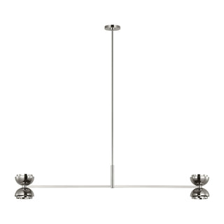 Buy polished-nickel Shanti Outdoor (Damp) Chandelier by Visual Comfort Modern