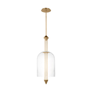 Buy natural-brass Cathedral Outdoor (Damp) Pendant by Visual Comfort Modern