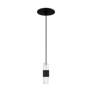 Buy nightshade-black-and-clear-shade Lassell Outdoor (Damp) Pendant by Visual Comfort Modern