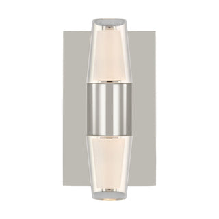 Buy polished-nickel Lassell Outdoor (Damp) Sconce by Visual Comfort Modern