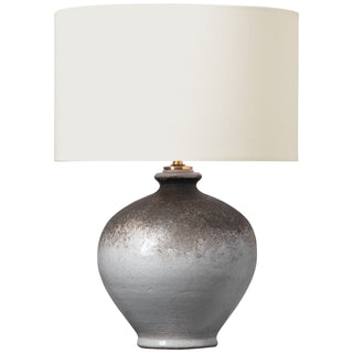 Buy galaxy-grey-with-9-x-9-x-5-5-linen-glass Gaios Outdoor (Damp) Table Lamp by Visual Comfort Signature
