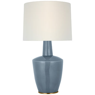 Buy polar-blue-crackle Paros Table Lamp by Visual Comfort Signature