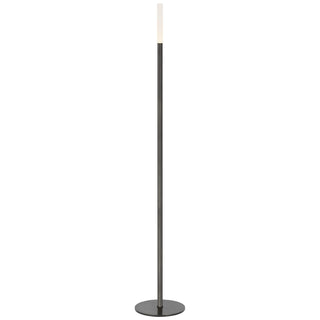 Buy bronze-with-etched-crystal-glass-and-frosted-shade Rousseau Floor Lamp by Visual Comfort Signature