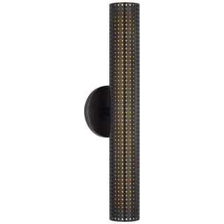 Buy bronze-with-white-glass-glass-and-metal-shade Precision Outdoor (Damp) Sconce by Visual Comfort Signature