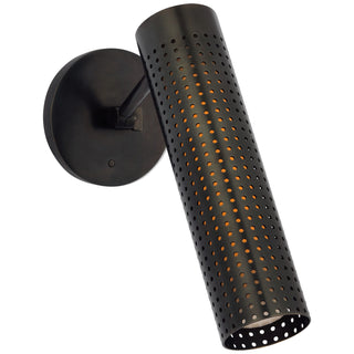 Buy bronze-with-white-glass-glass Precision Outdoor (Damp) Sconce by Visual Comfort Signature