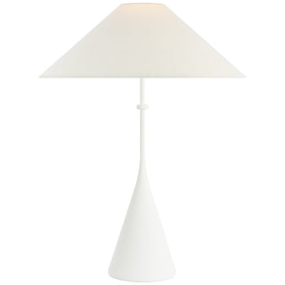 Buy museum-white-with-5-x-23-x-12-linen-glass Zealous Table Lamp by Visual Comfort Signature