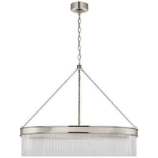 Buy polished-nickel-with-crystal-glass Menil Outdoor (Damp) Chandelier by Visual Comfort Signature