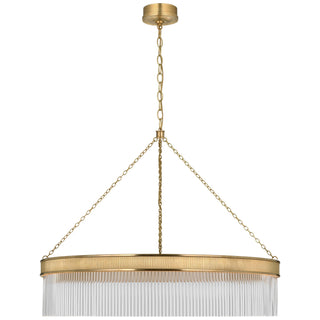 Buy soft-brass-with-crystal-glass Menil Outdoor (Damp) Chandelier by Visual Comfort Signature