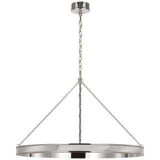 Buy polished-nickel Menil Outdoor (Damp) Chandelier by Visual Comfort Signature
