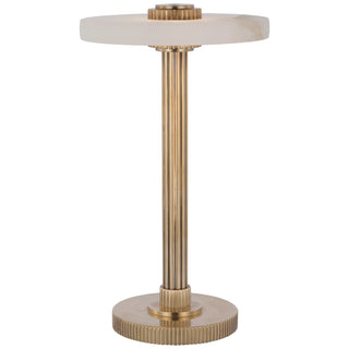 Buy hand-rubbed-antique-brass-and-alabaster Aran Outdoor (Damp) Lamp by Visual Comfort Signature