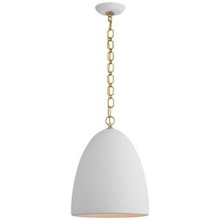 Buy matte-white Elliot Pendant by Visual Comfort Signature