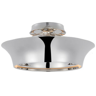 Buy polished-nickel Garland Outdoor (Damp) Semi Flush Mount Light by Visual Comfort Signature
