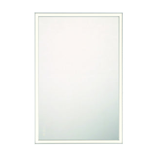 Buy silver-with-white-glass Nixon LED Mirror by Eurofase